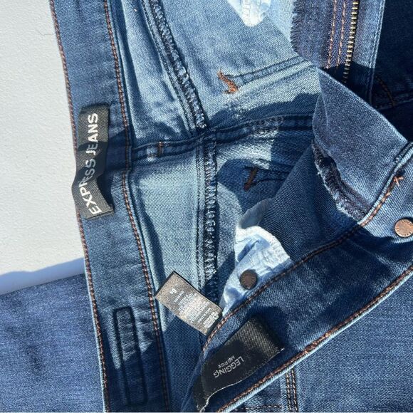 Express Dark Blue Denim Jeans - Picture 2 of 4